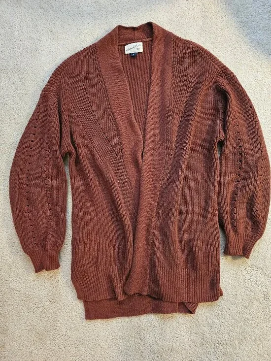 Universal Thread Rust Cardigan - Picture 1 of 2
